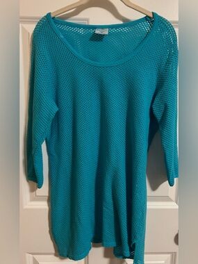 EUC Sea Breeze pretty aqua swimsuit cover up. Size M